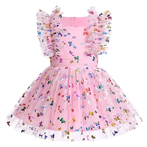 Newborn Infant Baby Girl Birthday Party Dress Romper