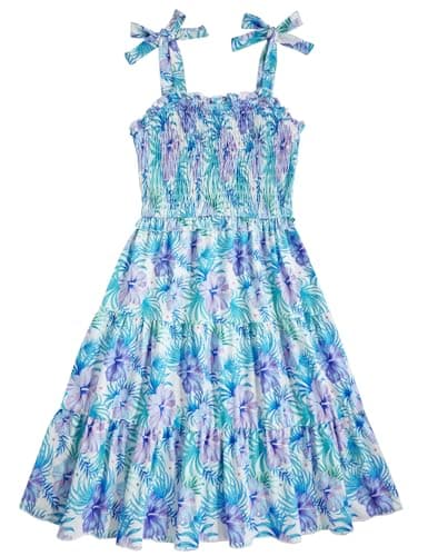 Kids4ever Girls Tiered Sundress with Pockets Summer Beachinte