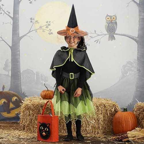 Witch Hat for Women & Girls Halloween Costume Decor Cosplay Party