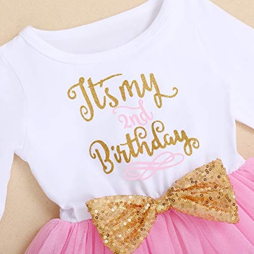 ODASDO Baby Girls Toddler Kids Birthday Party Dresses