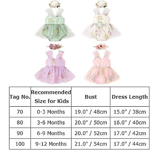 Infant Baby Girl Tulle Romper Outfit with Headband