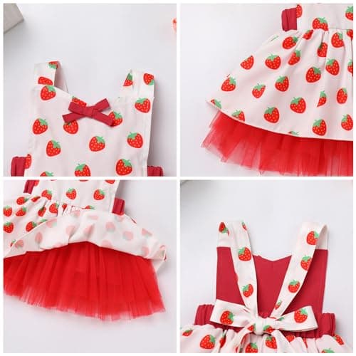 ODASDO Newborn Baby Girls Tutu Dress with Bowknot Headband for First Birthday