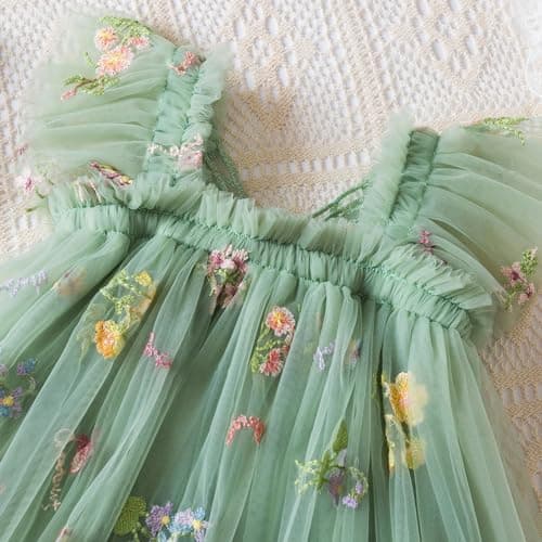 TTYAOVO Toddler Girl Tulle Dress for BirthdayParty