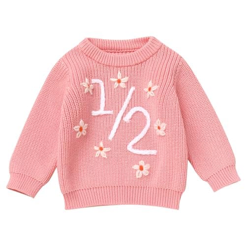 IDOPIP Toddler Girls' BohoEmbroidery Sweatshirt Outfit Fall Winter