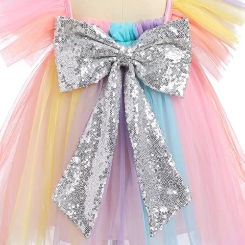 Toddler Girls Birthday Party Dress with Bowknot Headband