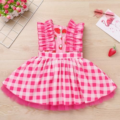 Newborn Infant Baby Girl Birthday Party Dress Romper