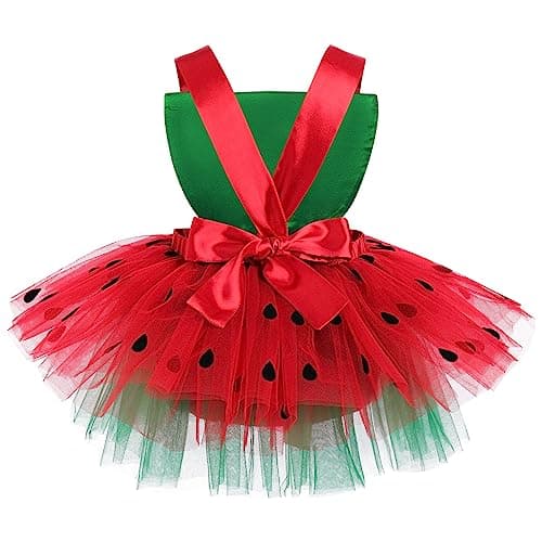 ODASDO Baby Girl Watermelon Dress Birthday Outfit