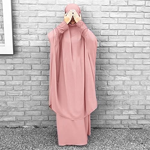 IBTOM CASTLE Women's Muslim Hijab Prayer Dress Maxi Cardi Robe