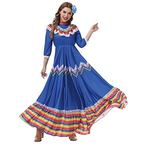 STIOEDYUAN Women's Traditional Senorita Halloween Costume Flower Headwear
