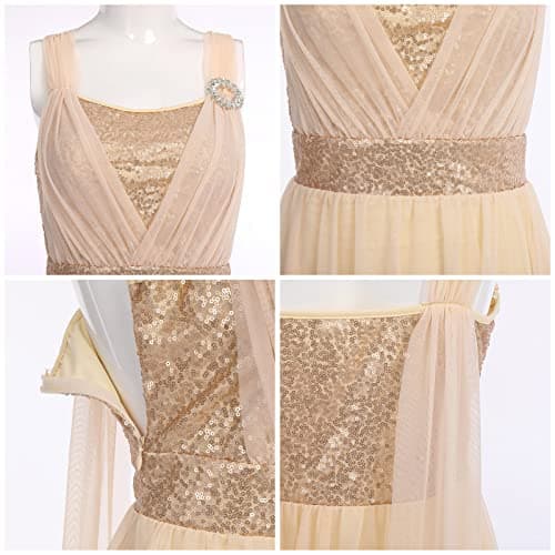 Lyrical Dance Dress for Women: Sequin and Tulle High-Low Ballet Costume