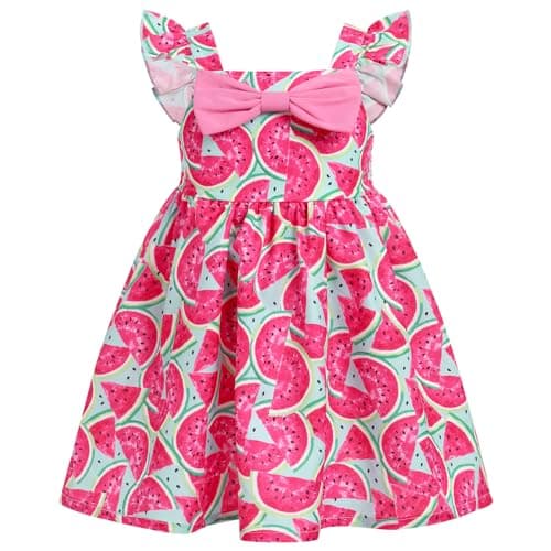 ODASDO Princess Bowknot Dress for Toddler Girls Weddings Summer Casual