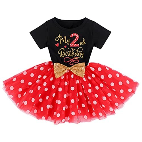 IBTOM CASTLE Polka Dots Sequin Tutu Dress for Baby Girls BirthdayCake Smash Photo Shoot