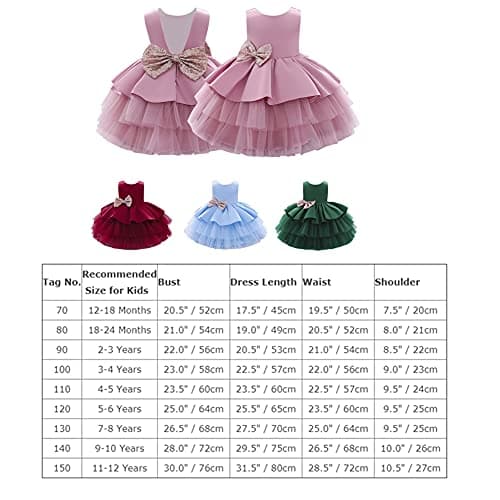 Baby Girls First Birthday Outfit Princess Satin Dress