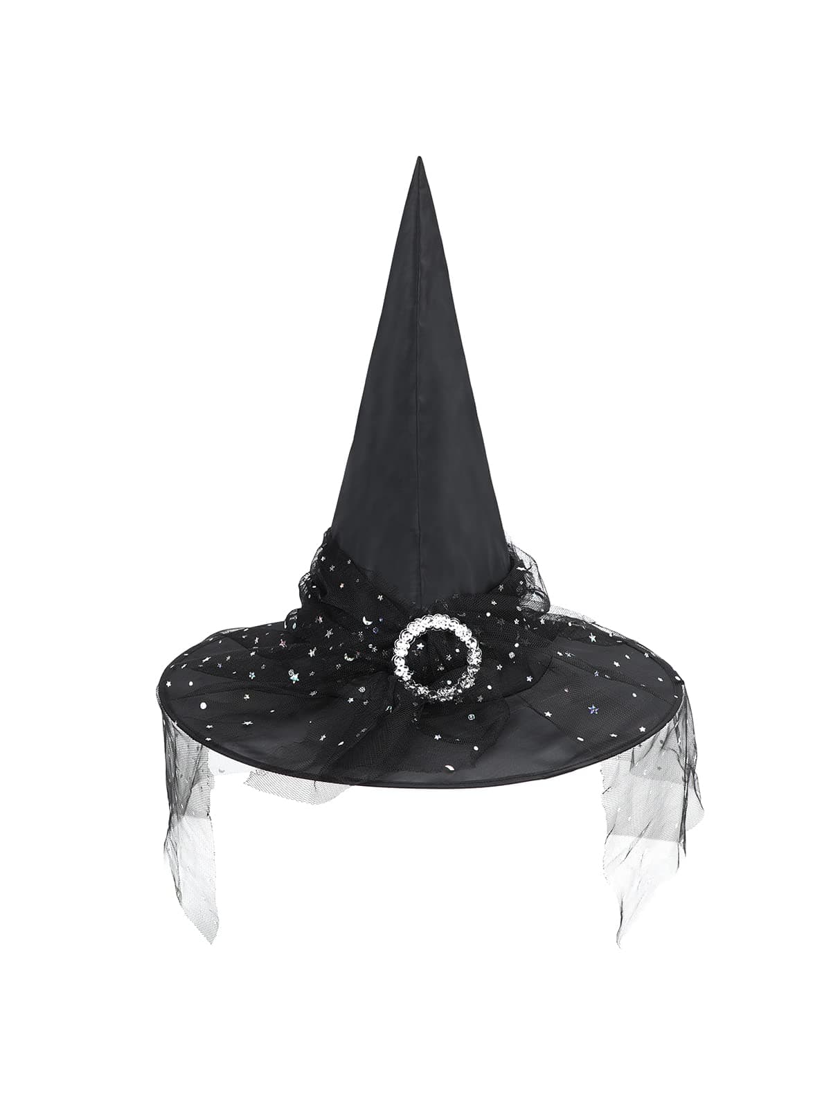 Century Star Kids Witch Hat - Halloween Lace Hat for Girls Youth Teens Cosplay