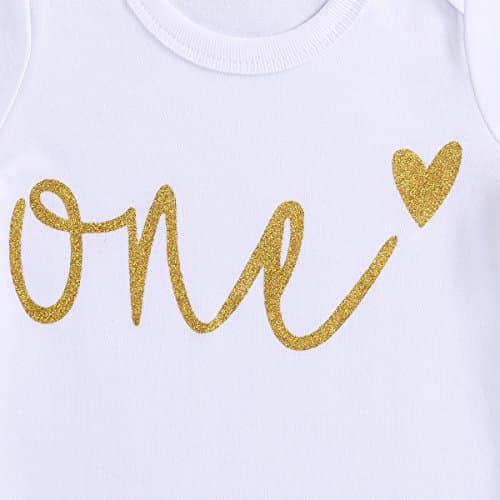 Baby Girl's 1st 2nd Birthday Cake Smash Outfit Set