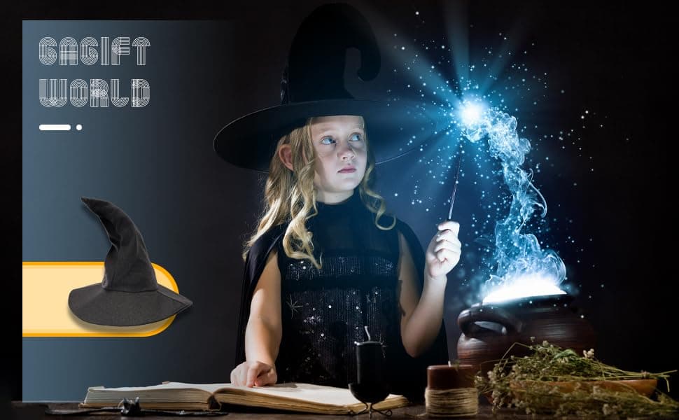Large Wizard Hat for Adults and Teens: Novelty Cosplay Accessory for Halloween Parties