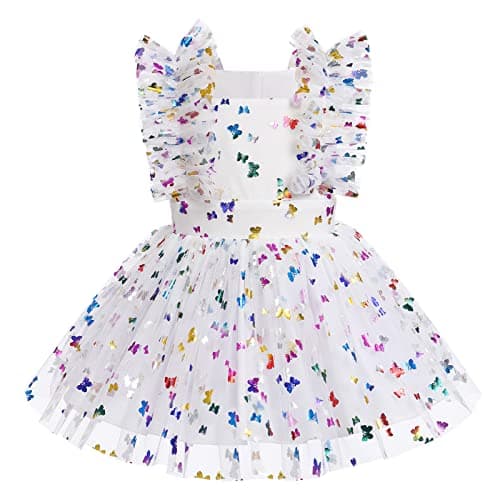 Newborn Infant Baby Girl Birthday Party Dress Romper