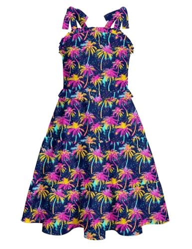 Kids4ever Girls Tiered Sundress with Pockets Summer Beachinte