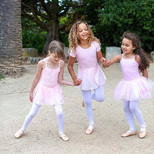 Stelle Girls Ballet Leotards with Skirt and Tights for Toddlers to Big Kids