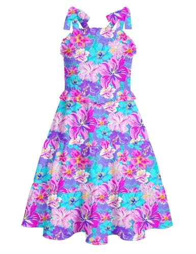 Kids4ever Girls Tiered Sundress with Pockets Summer Beachinte