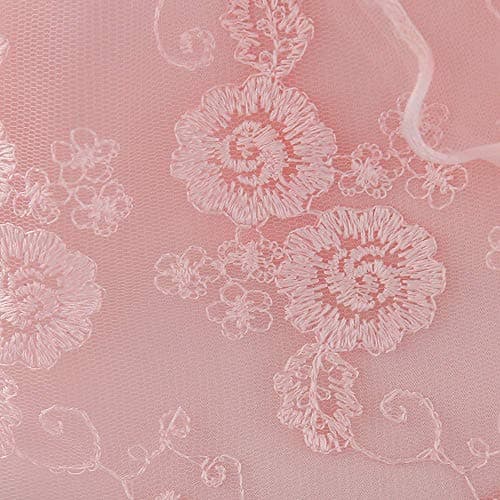 OBEEII Baby Girl Christening Tutu Dress with Flower Embroidery