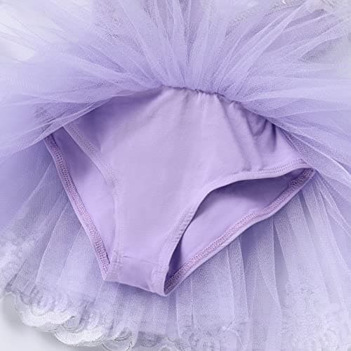Girls' Sequin-Embroidered Ballet Leotard and Tutu Set