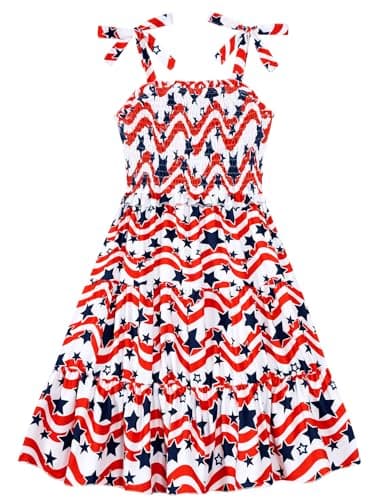 Kids4ever Girls Tiered Sundress with Pockets Summer Beachinte