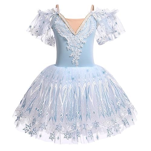 Girl's Velvet Tutu Ballet Dress - Spaghetti Straps Gymnastics Leotard