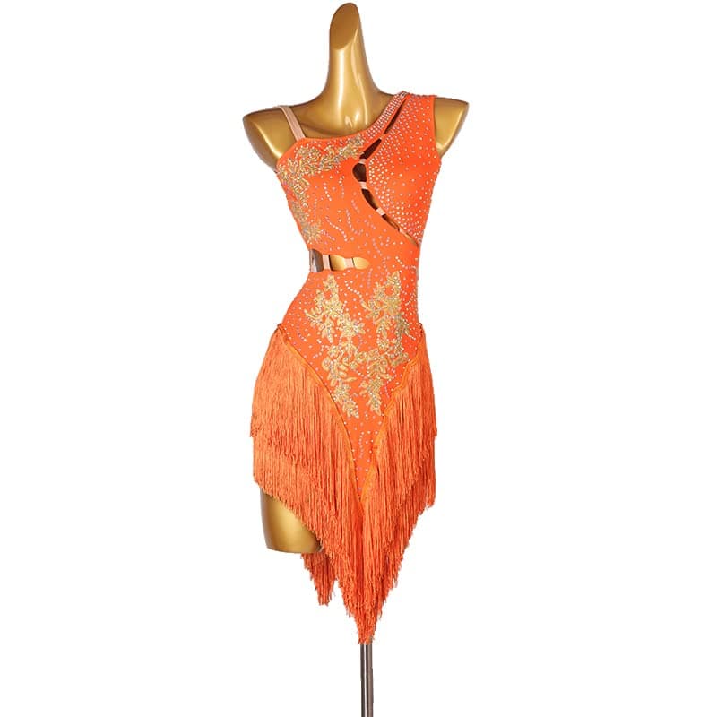 Professional Women's Fringe Latin Dance Dresses for Cha Cha, Tango, Ballroom Competitions
