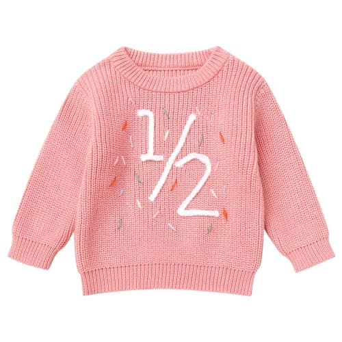 IDOPIP Toddler Girls' BohoEmbroidery Sweatshirt Outfit Fall Winter