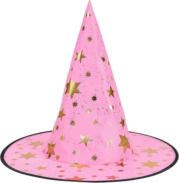 American Trends Gold Star Witch Hat for Women Cosplay Costume Accessory