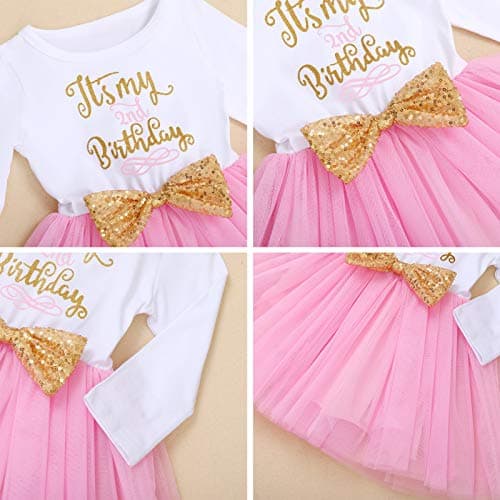 ODASDO Baby Girls Toddler Kids Birthday Party Dresses