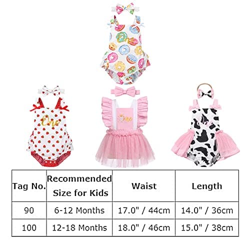 Baby Girls Cow Print Tulle Tutu Romper Dresses with Headband