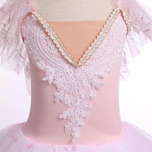 Girl's Ballet Tutu Velvet Dress for Dance and Performance
