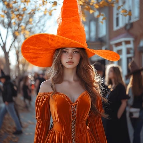 VZQI Black Witch Hat Large Mesh for Women Adults Halloween