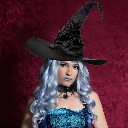 Large Black Witch Hat for Halloween Costume
