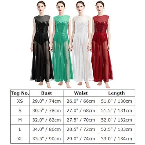 ODASDO Women's Lyrical Dance Dress