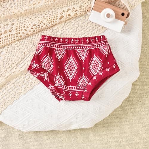 HINTINA Newborn Girl Embroidered Mexican Dress & Shorts Set