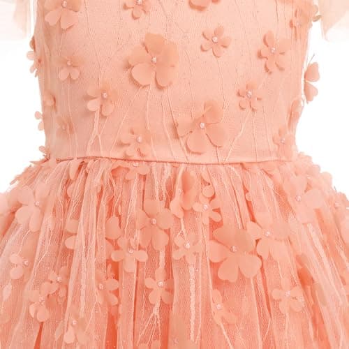 Girl's 3D Flower Princess Tutu Dress