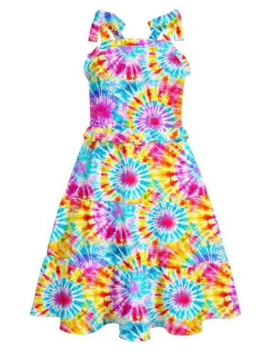 Kids4ever Girls Tiered Sundress with Pockets Summer Beachinte