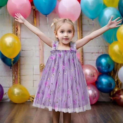 GRNSHTS Toddler Girl Floral Tutu Dress with Headband