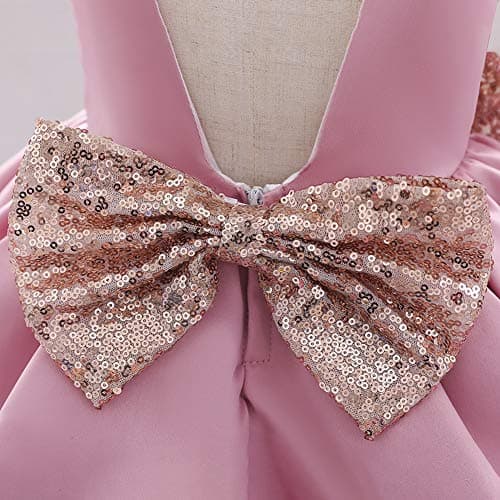 Baby Girls First Birthday Outfit Princess Satin Dress