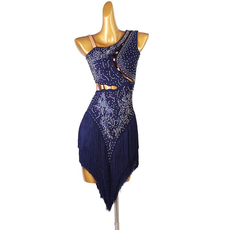 Professional Women's Fringe Latin Dance Dresses for Cha Cha, Tango, Ballroom Competitions
