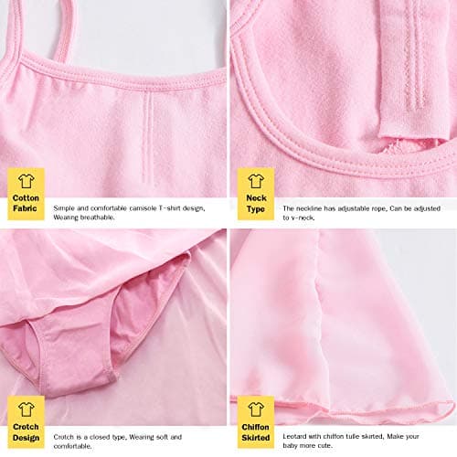 ORIDOOR Girls' Camisole Leotard Ballet Dance Costumes