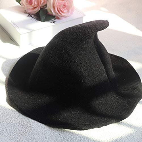 Plenmor Foldable Wool Knit Witch Hat