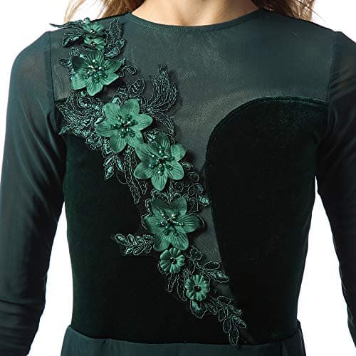 Alexandra Collection Velvet Long Sleeve Skirt Leotard Dance Dress