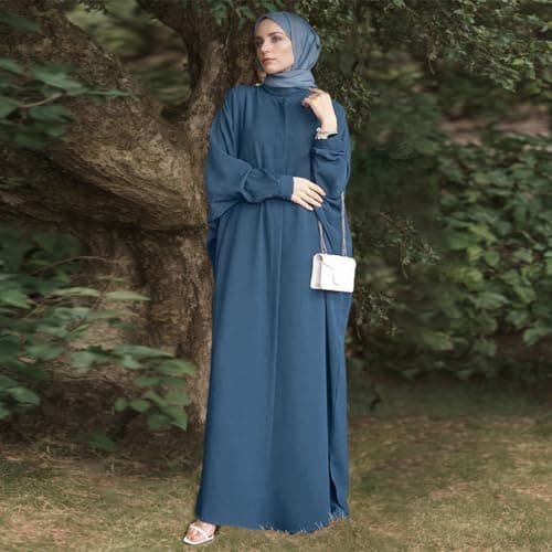 FYMNSI Modest Maxi Abaya Robe for Women Islamic Dress
