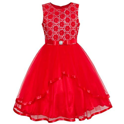 Fashion Girls Blue Wedding Party Bridesmaid Dress Size 4-12