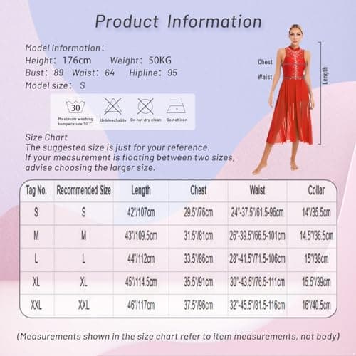 Women's Lyrical Dance Costume Mesh Flowy Dress