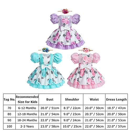 Baby Girl Flower Petal Rainbow Tutu Princess Dress